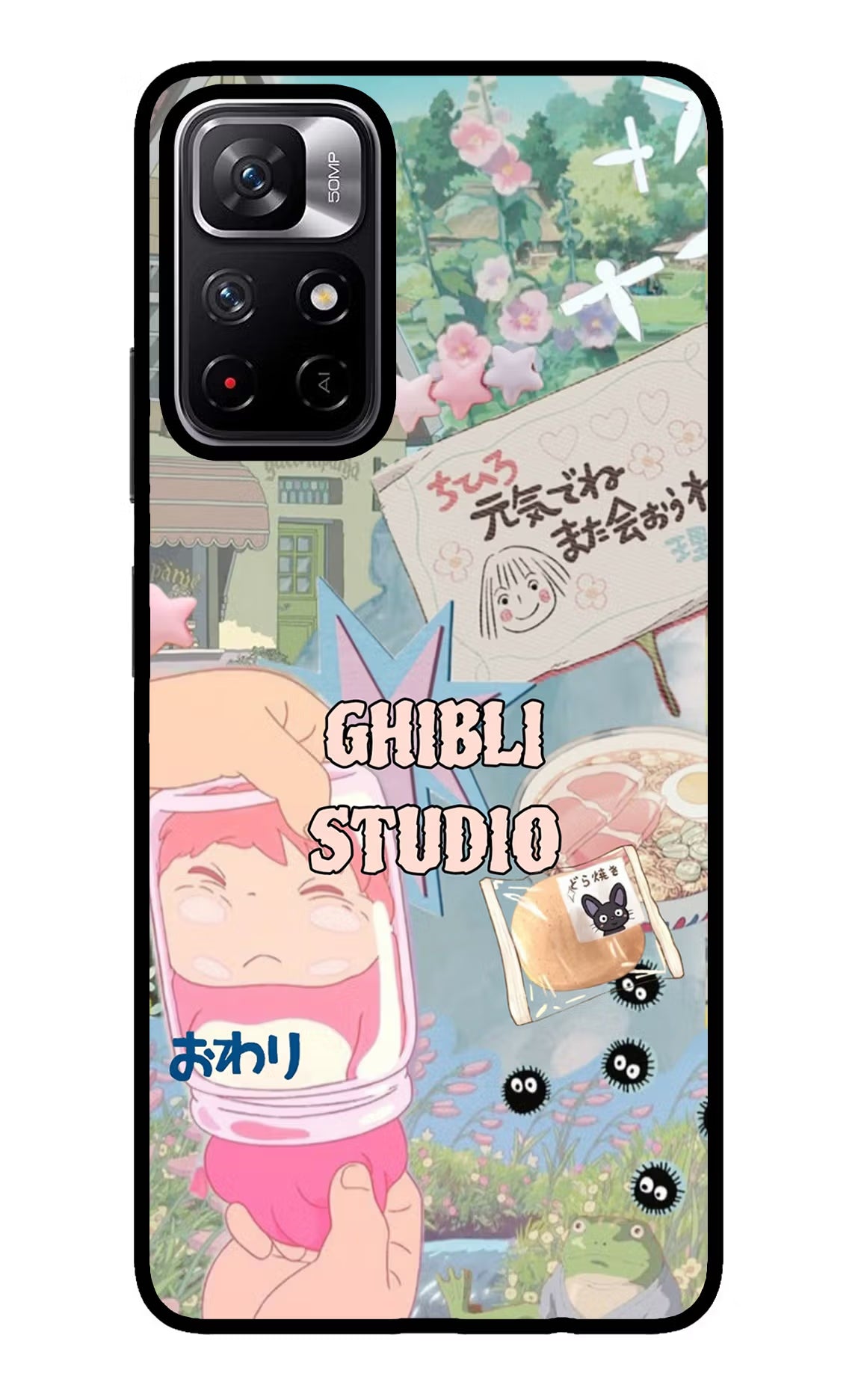 Studio Ghibli Redmi Note 11T 5G Glass Case