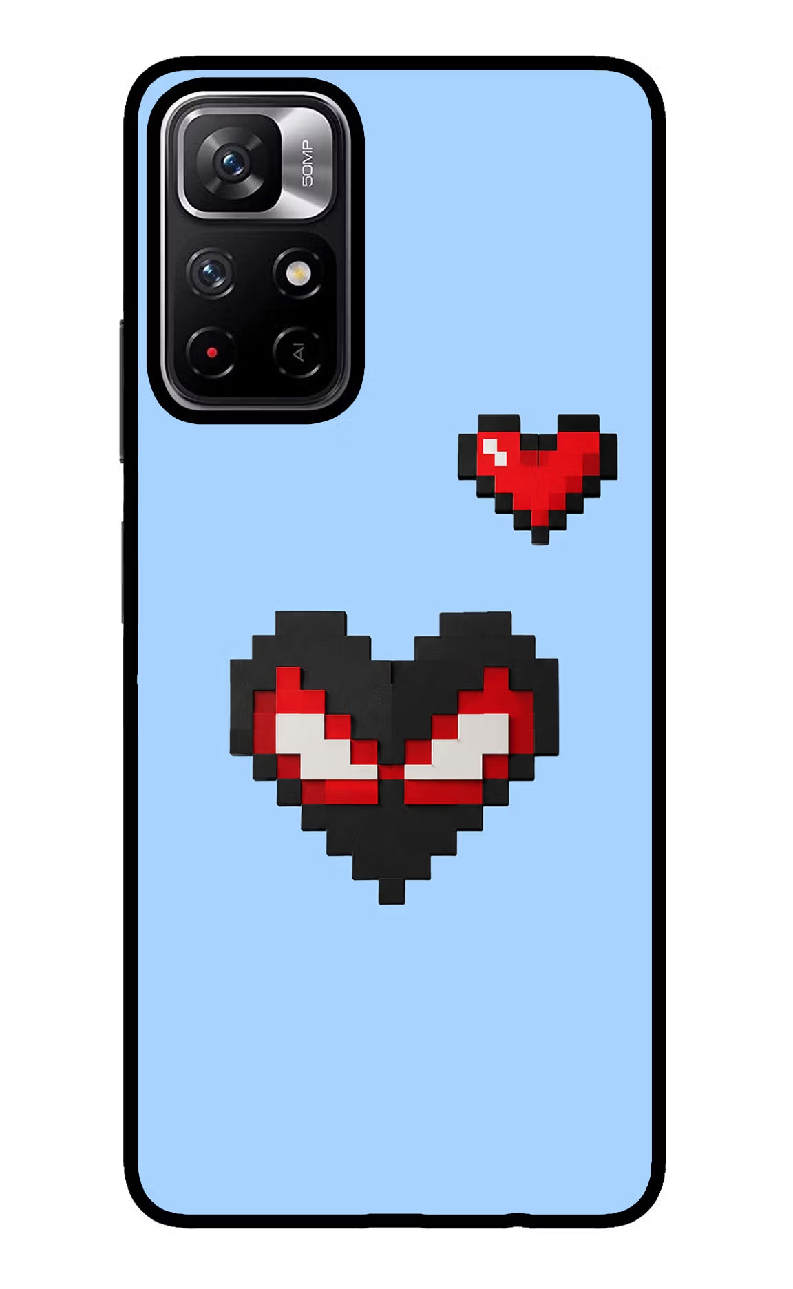 Peter Heart Redmi Note 11T 5G Glass Case