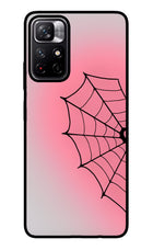 Pink Web Redmi Note 11T 5G Glass Case