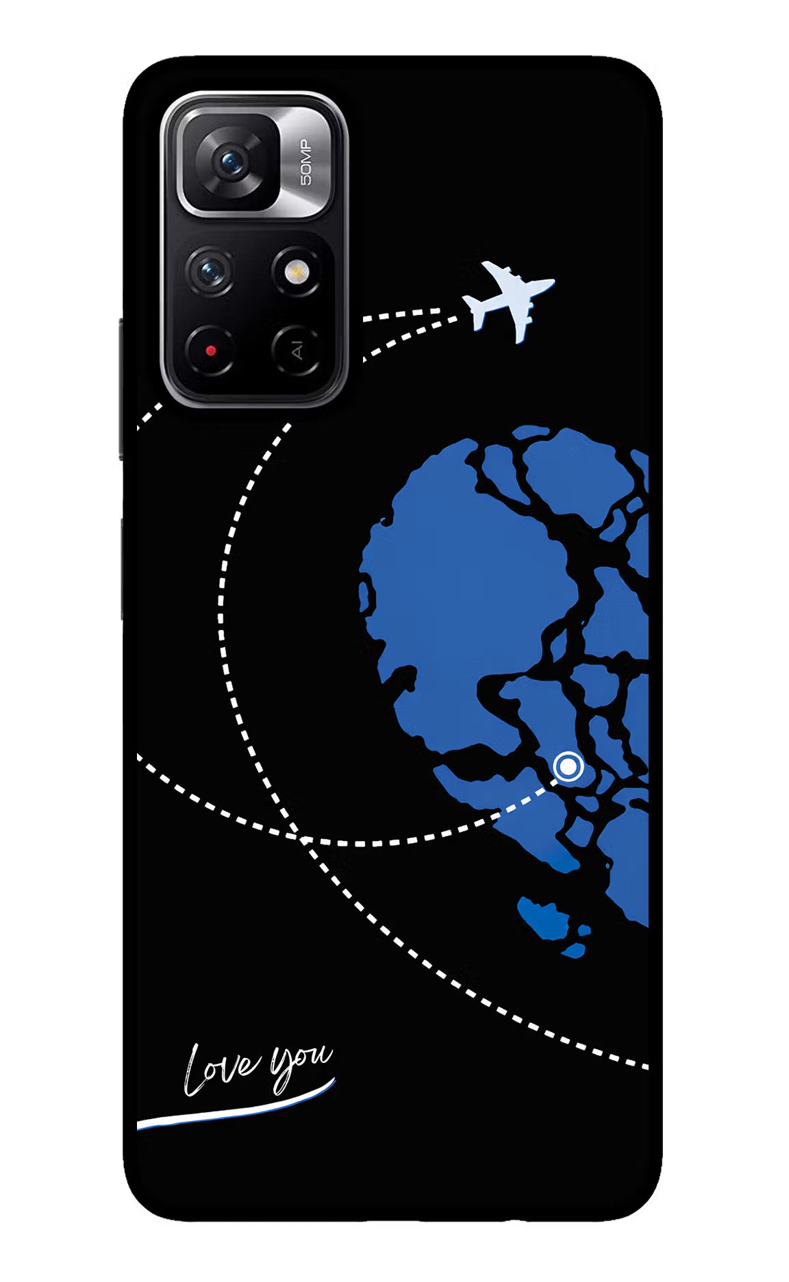 Love Orbit Redmi Note 11T 5G Glass Case