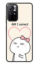 Always Right Redmi Note 11T 5G Glass Case Back Cover by Casekaro