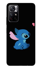 Stitch Crush Redmi Note 11T 5G Glass Case