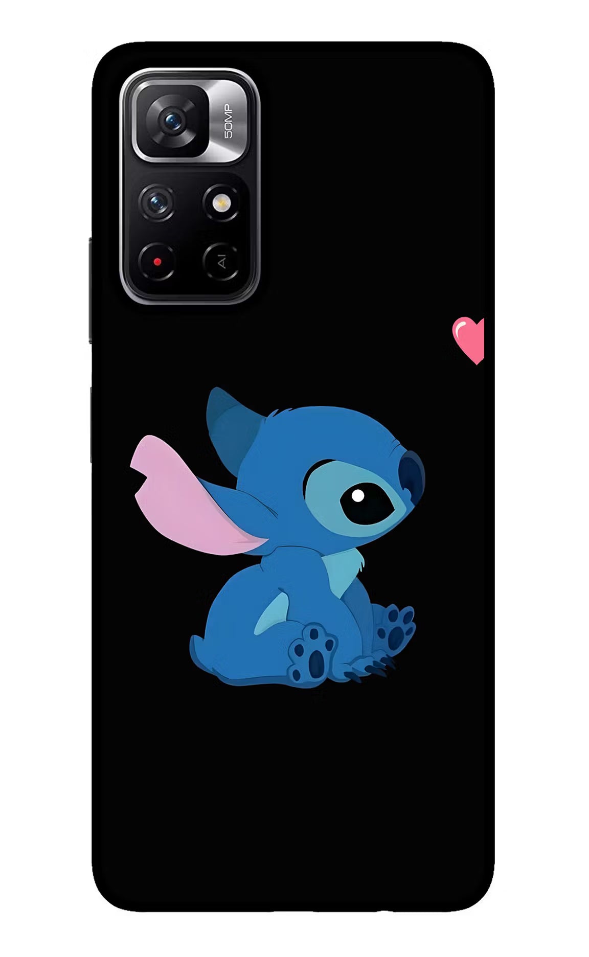 Stitch Crush Redmi Note 11T 5G Glass Case