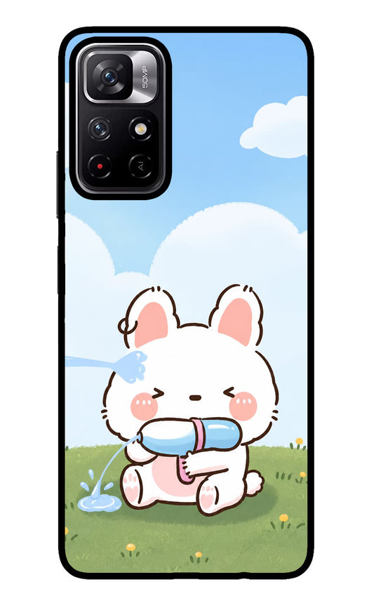 Bunny Treat Redmi Note 11T 5G Glass Case