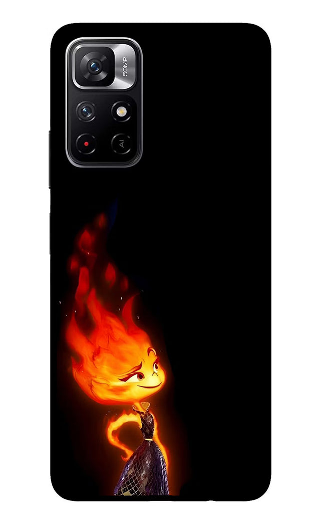 Ember Flame Redmi Note 11T 5G Glass Case