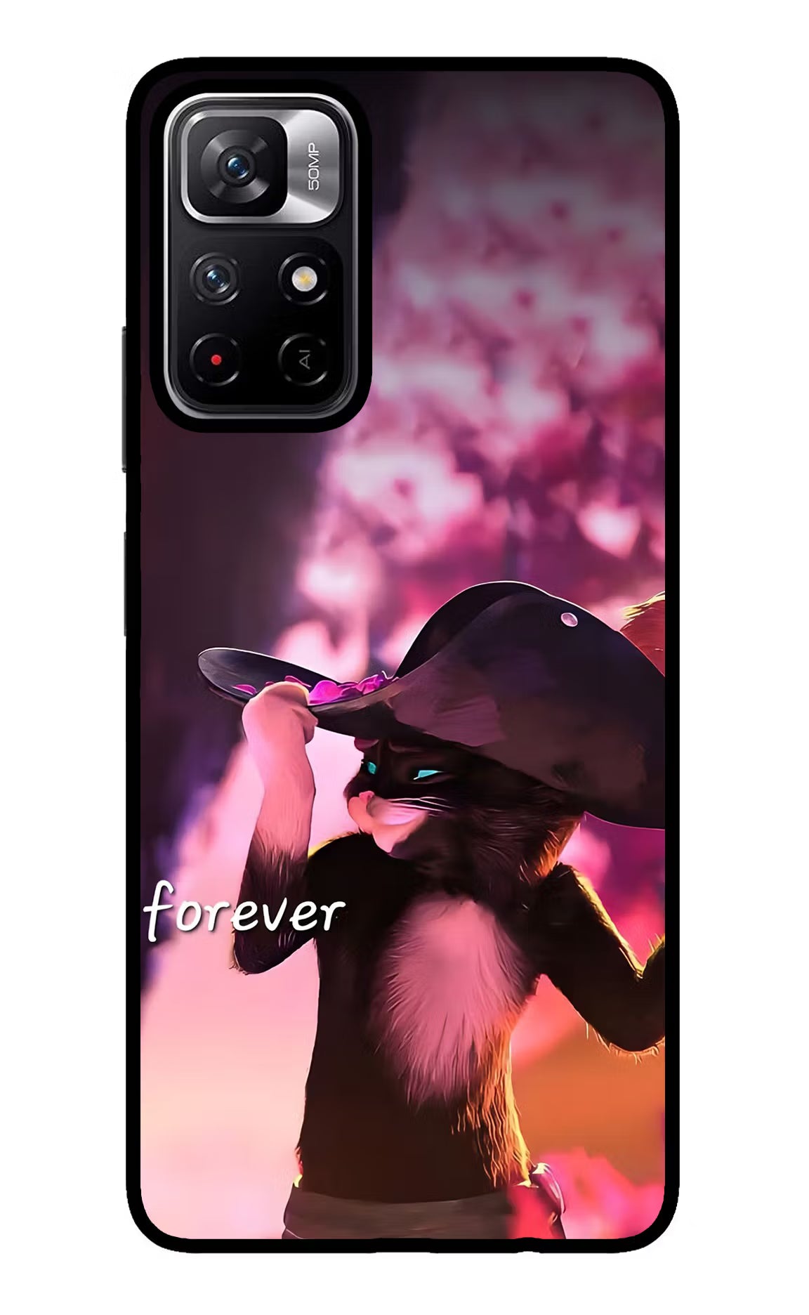 Forever Cat Redmi Note 11T 5G Glass Case
