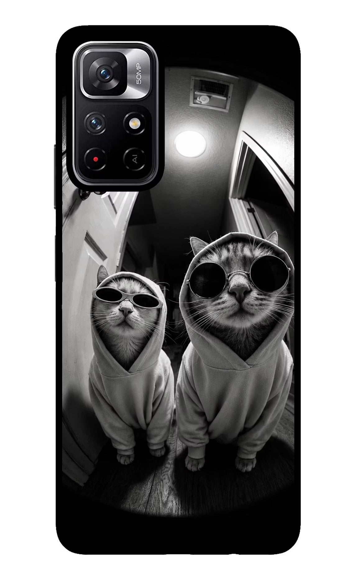 Hood Cats Redmi Note 11T 5G Glass Case