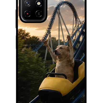 Rollercoaster Dog Redmi Note 11T 5G Glass Case