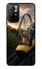 Rollercoaster Dog Redmi Note 11T 5G Glass Case