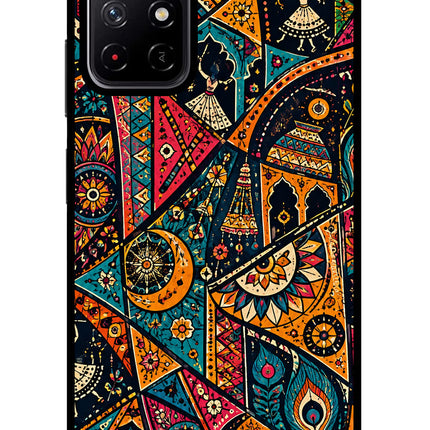 Folk Print Redmi Note 11T 5G Glass Case