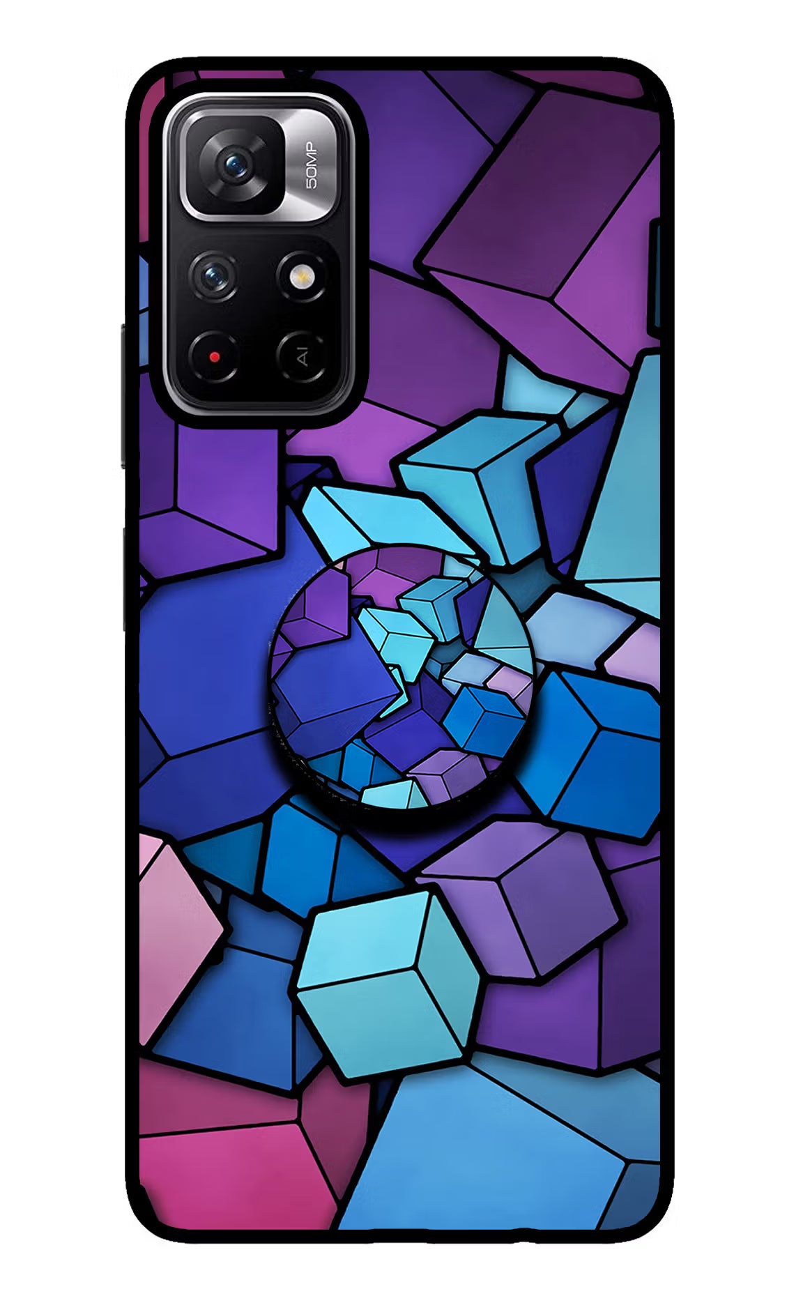 Cubic Abstract Redmi Note 11T 5G Pop Case by Casekaro