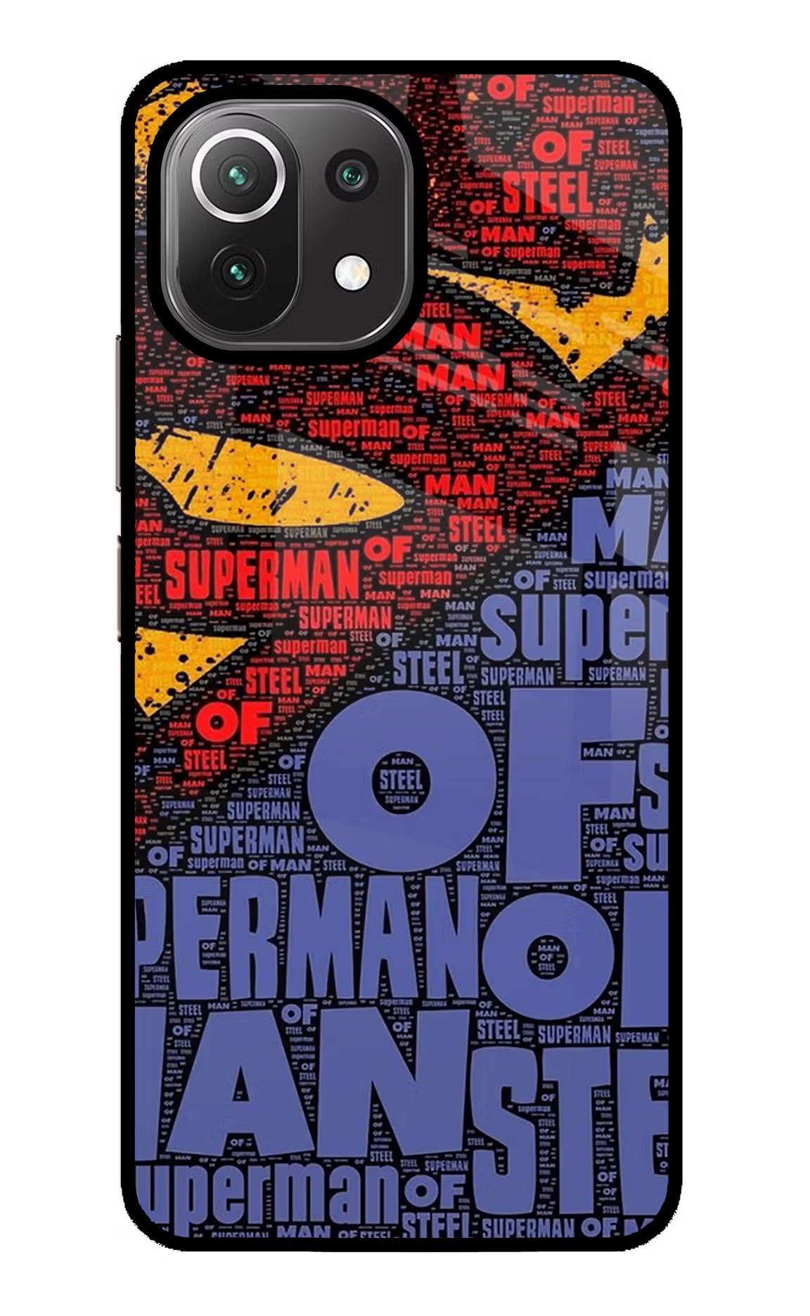 Superman Mi 11 Lite NE 5G Glass Case Back Cover by Casekaro