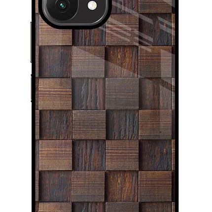 Wooden Cube Design Mi 11 Lite NE 5G Glass Case Back Cover by Casekaro