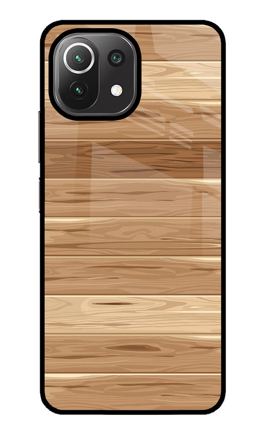 Wooden Vector Mi 11 Lite NE 5G Glass Case