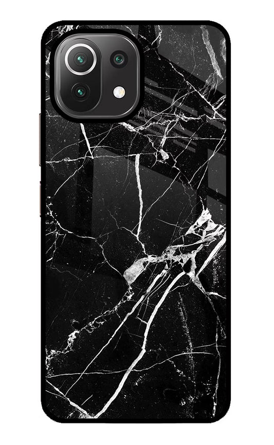 Black Marble Pattern Mi 11 Lite NE 5G Glass Case