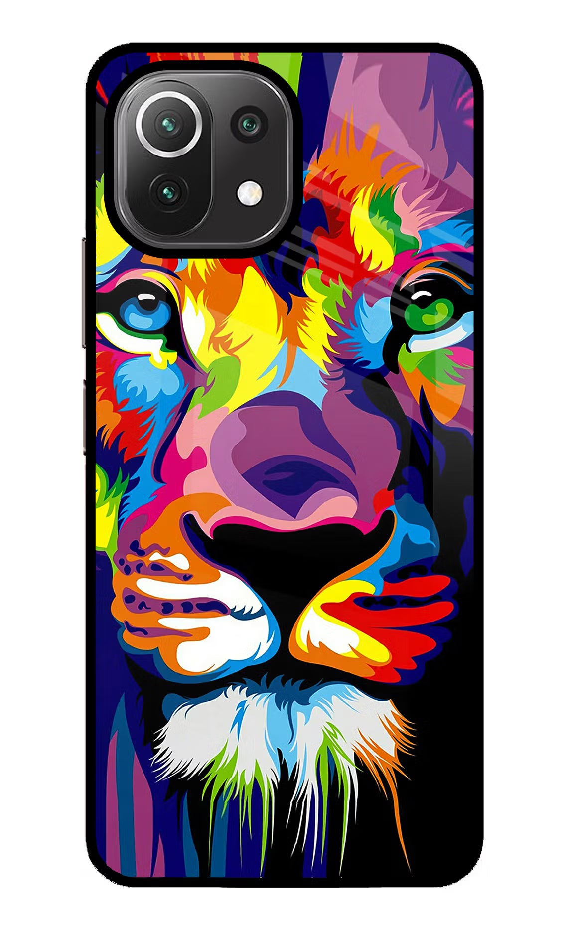 Lion Mi 11 Lite NE 5G Glass Case Back Cover by Casekaro