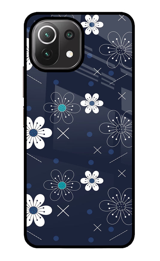 Flowers Mi 11 Lite NE 5G Glass Case