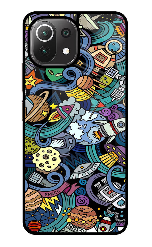 Space Abstract Mi 11 Lite NE 5G Glass Case
