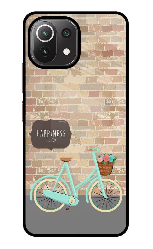 Happiness Artwork Mi 11 Lite NE 5G Glass Case