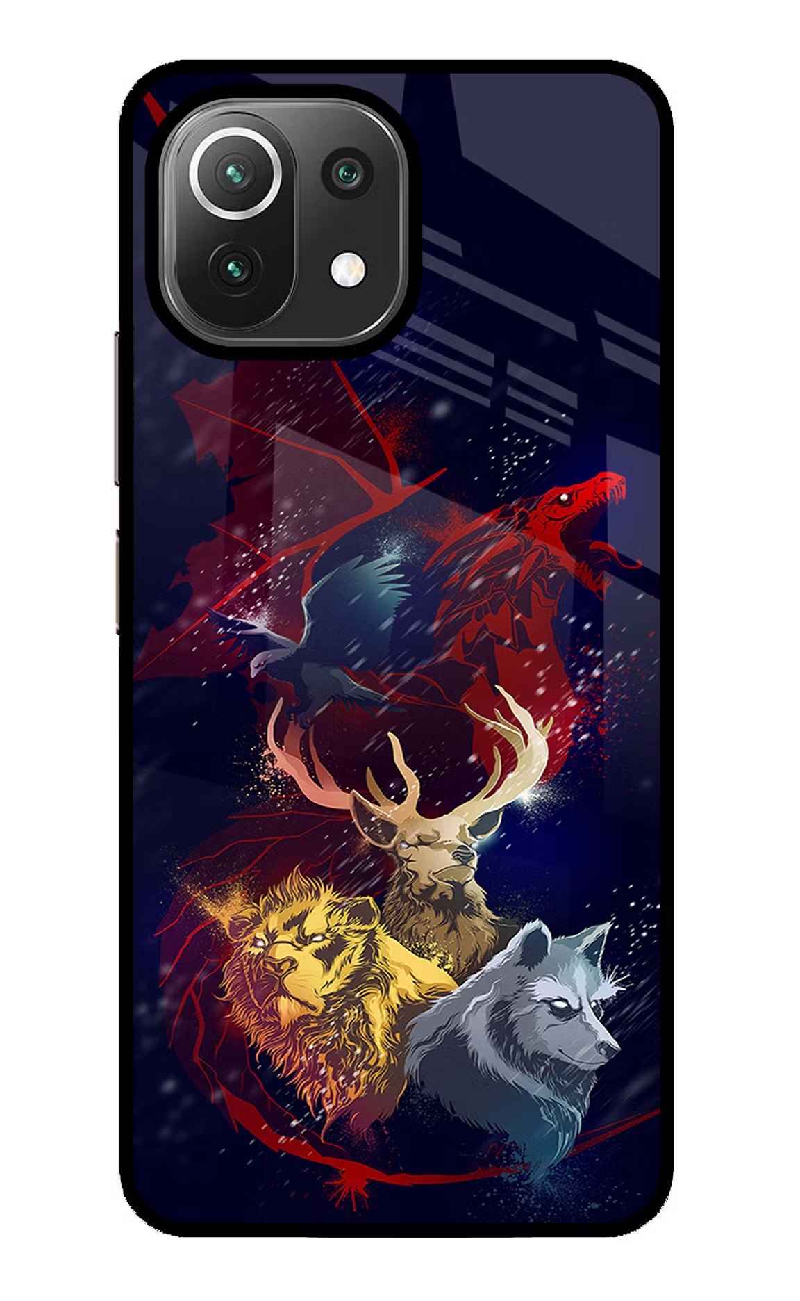 Game Of Thrones Mi 11 Lite NE 5G Glass Case Back Cover by Casekaro