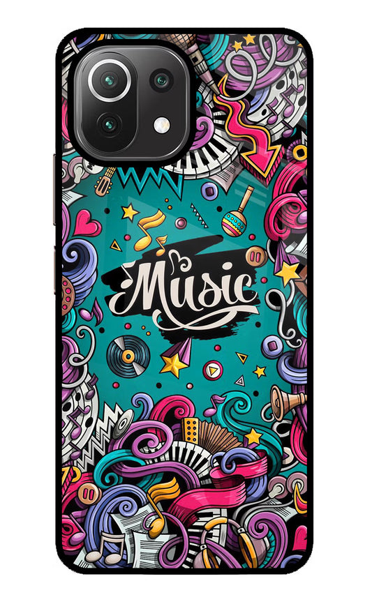 Music Graffiti Mi 11 Lite NE 5G Glass Case