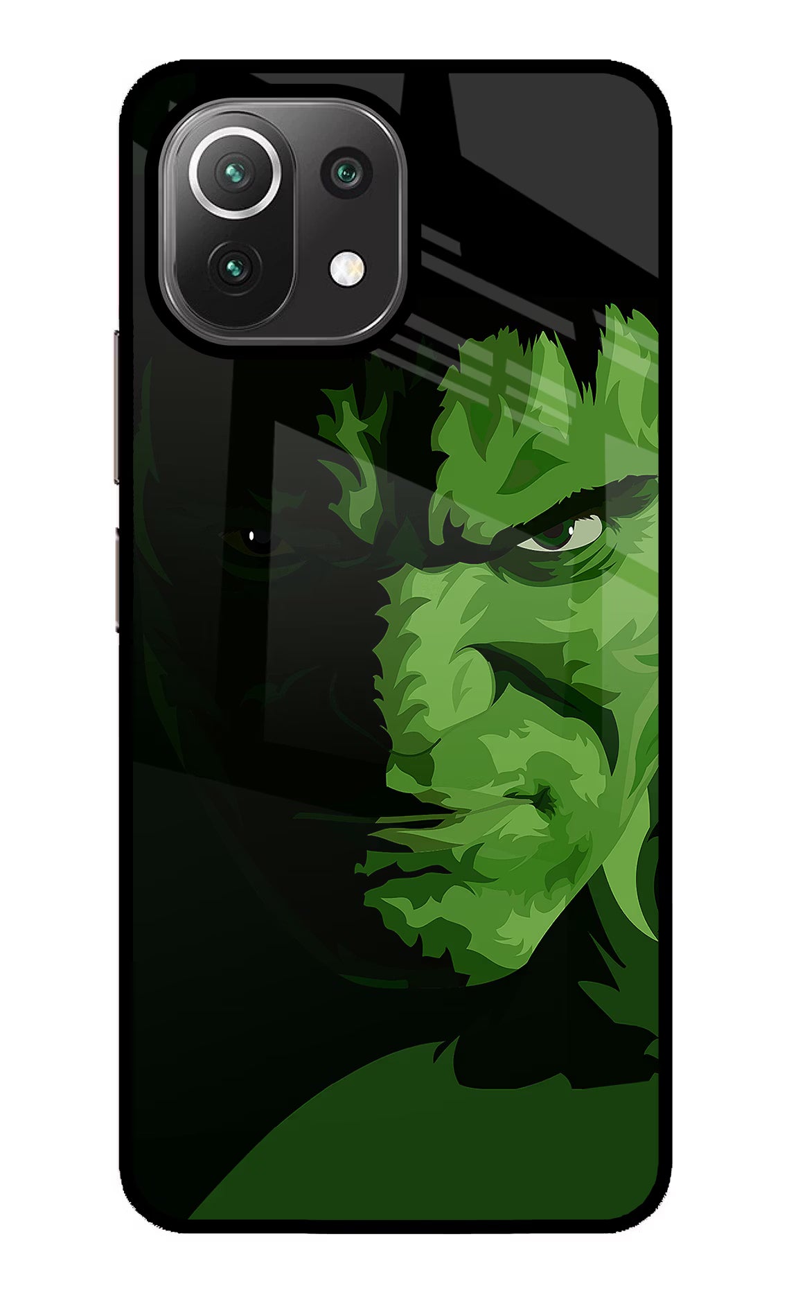 HULK Mi 11 Lite NE 5G Glass Case Back Cover by Casekaro