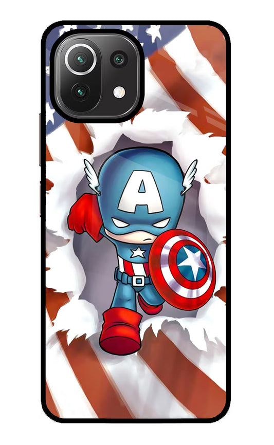 Captain America Mi 11 Lite NE 5G Glass Case