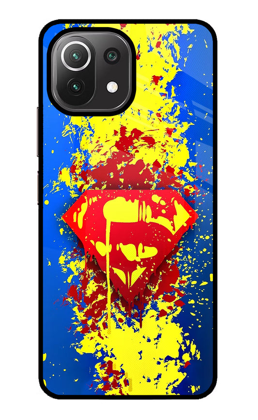 Superman logo Mi 11 Lite NE 5G Glass Case