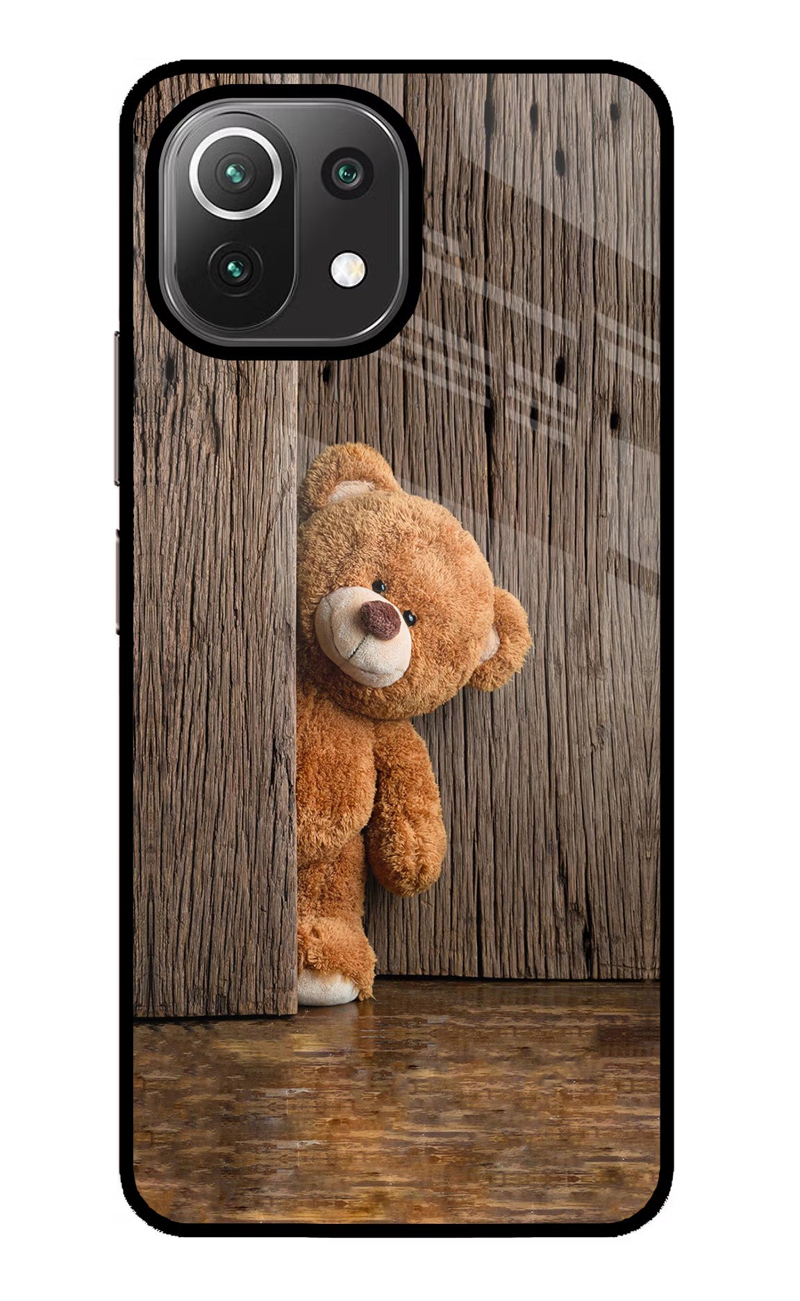 Teddy Wooden Mi 11 Lite NE 5G Glass Case