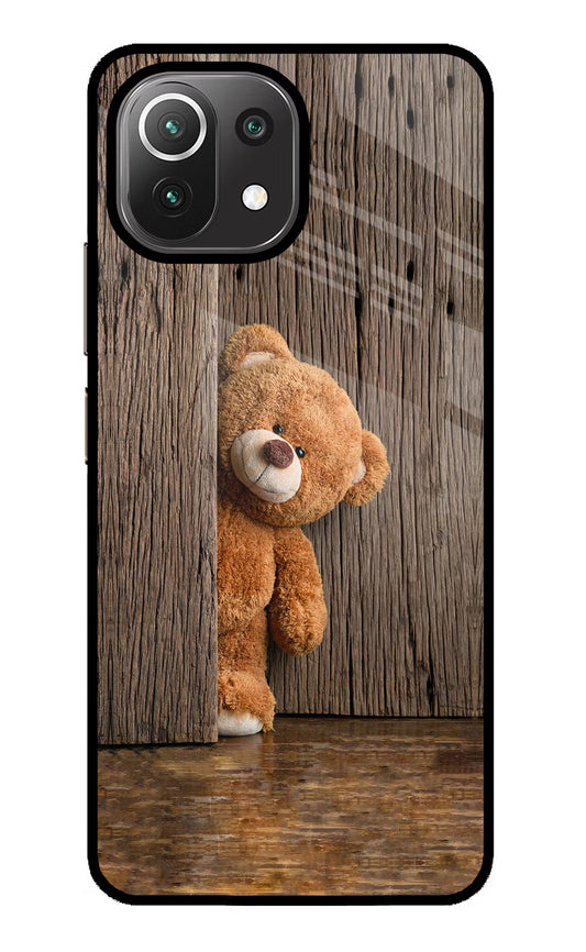 Teddy Wooden Mi 11 Lite NE 5G Glass Case