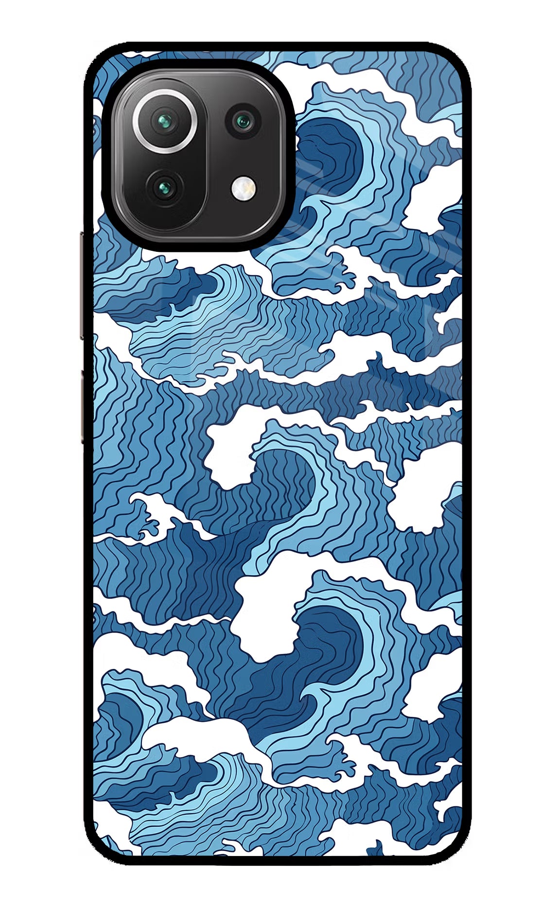 Blue Waves Mi 11 Lite NE 5G Glass Case