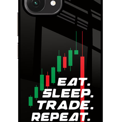 Eat Sleep Trade Repeat Mi 11 Lite NE 5G Glass Case