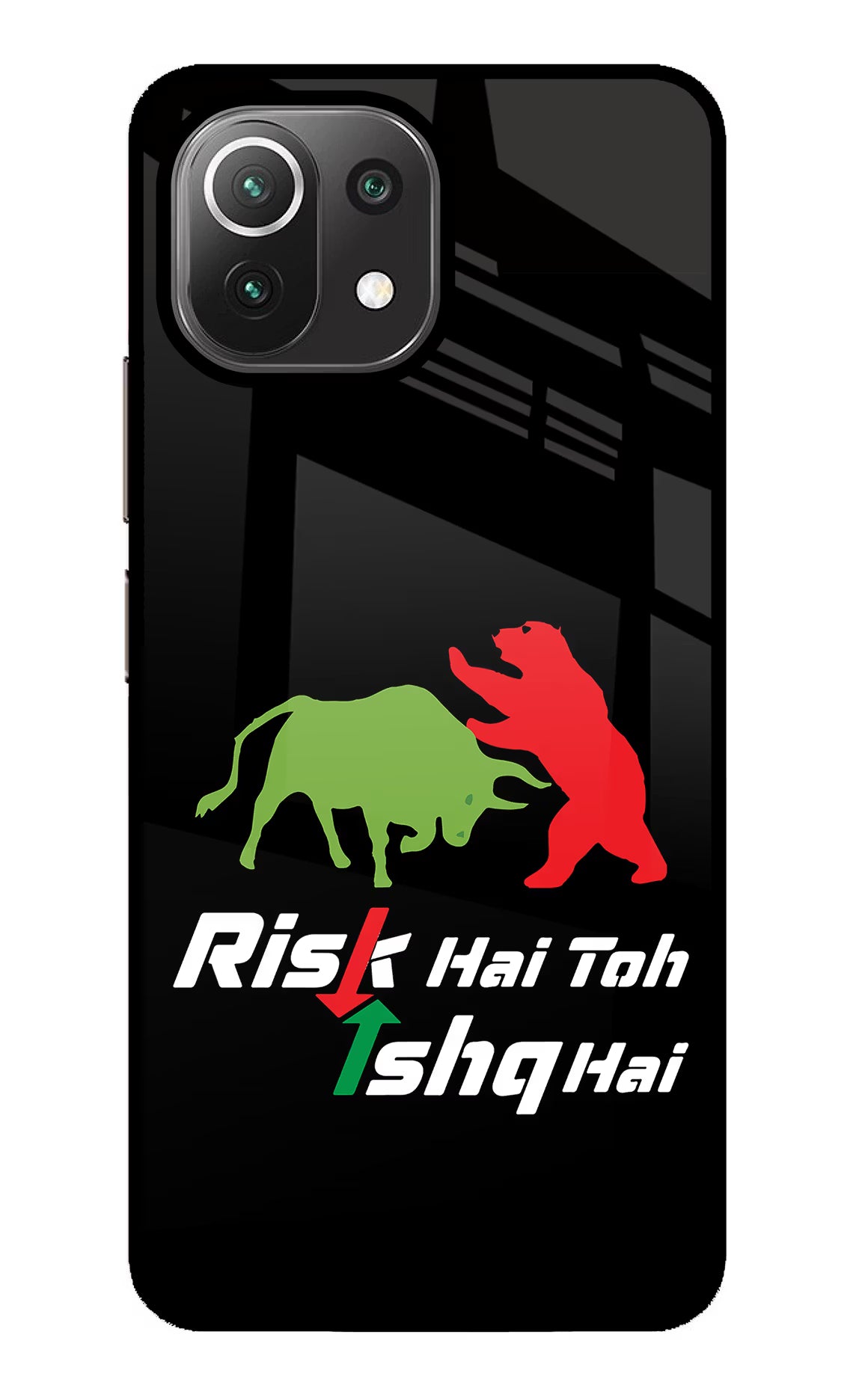 Risk Hai Toh Ishq Hai Mi 11 Lite NE 5G Glass Case