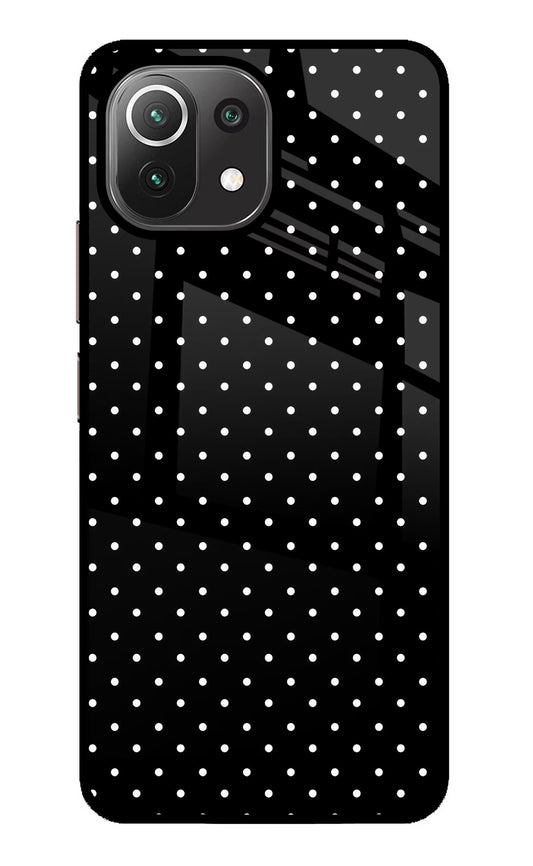 White Dots Mi 11 Lite NE 5G Glass Case