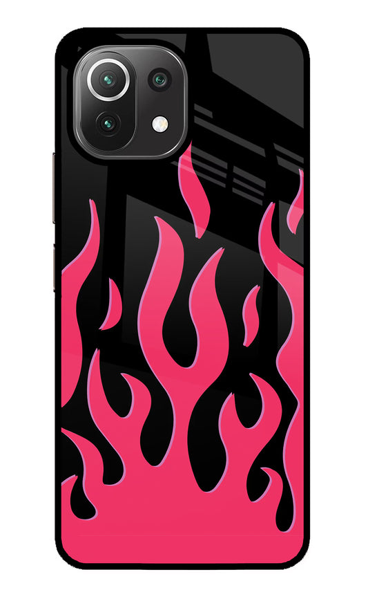 Fire Flames Mi 11 Lite NE 5G Glass Case