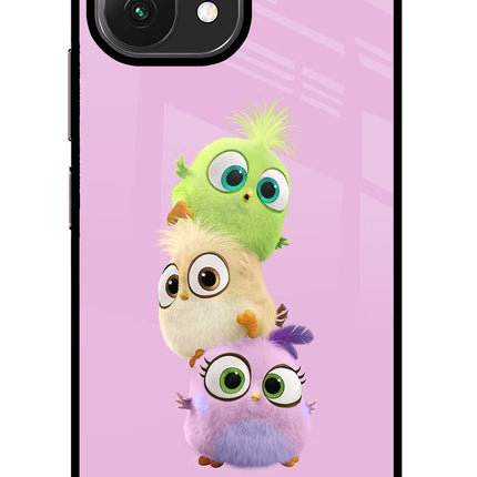 Cute Little Birds Mi 11 Lite NE 5G Glass Case Back Cover by Casekaro