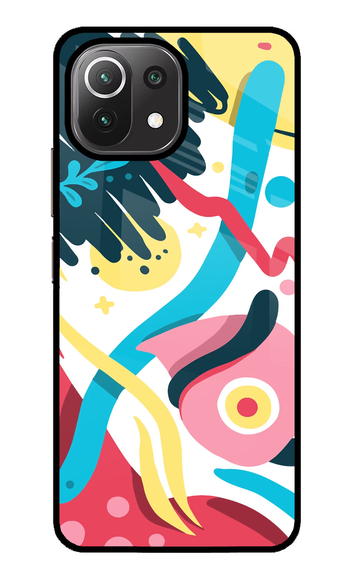 Trippy Mi 11 Lite NE 5G Glass Case Back Cover by Casekaro