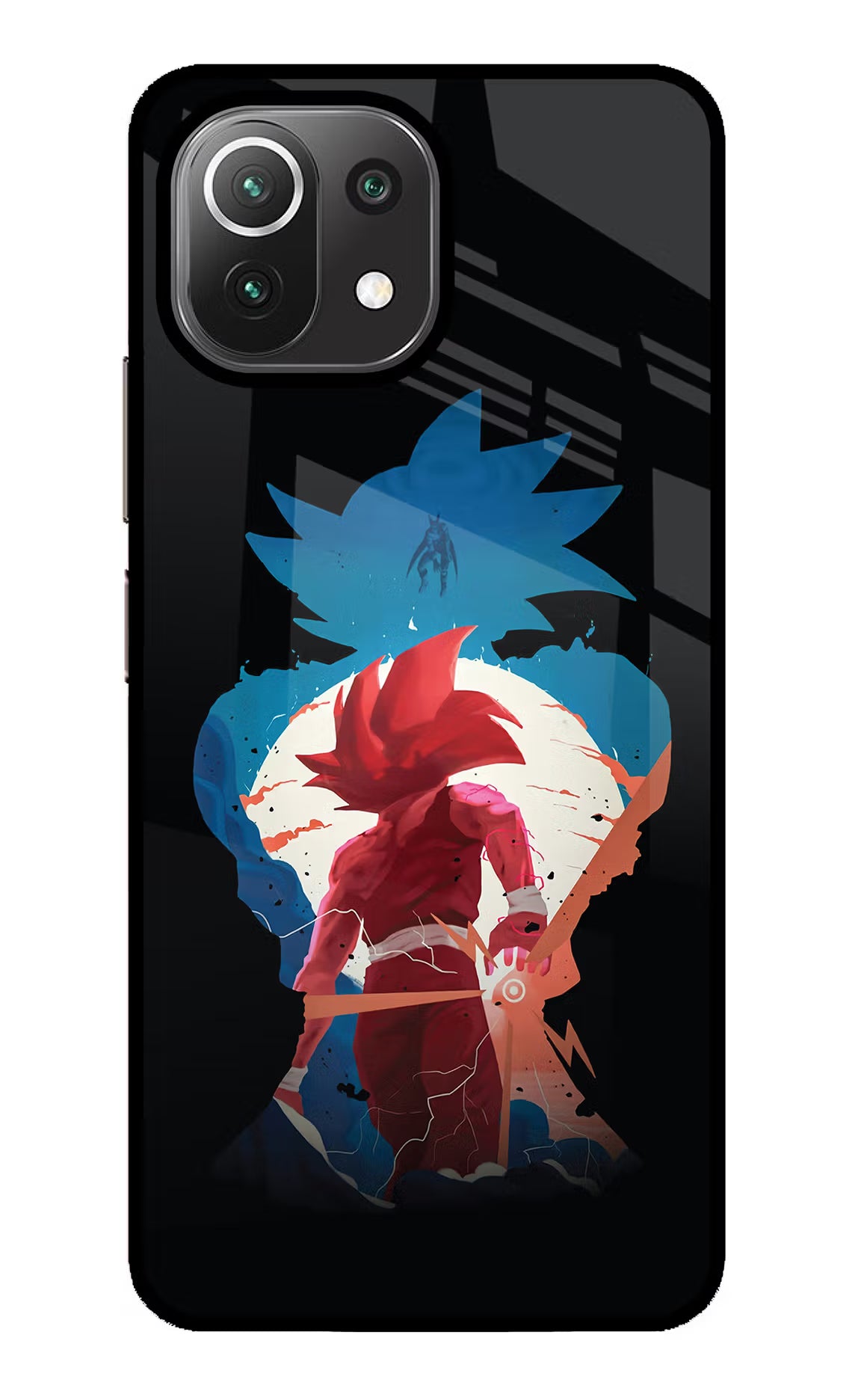 Goku Mi 11 Lite NE 5G Glass Case Back Cover by Casekaro