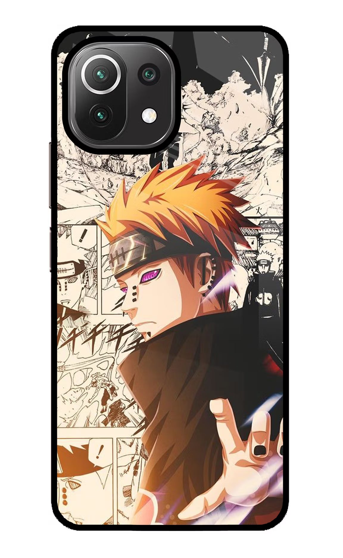 Pain Anime Mi 11 Lite NE 5G Glass Case Back Cover by Casekaro