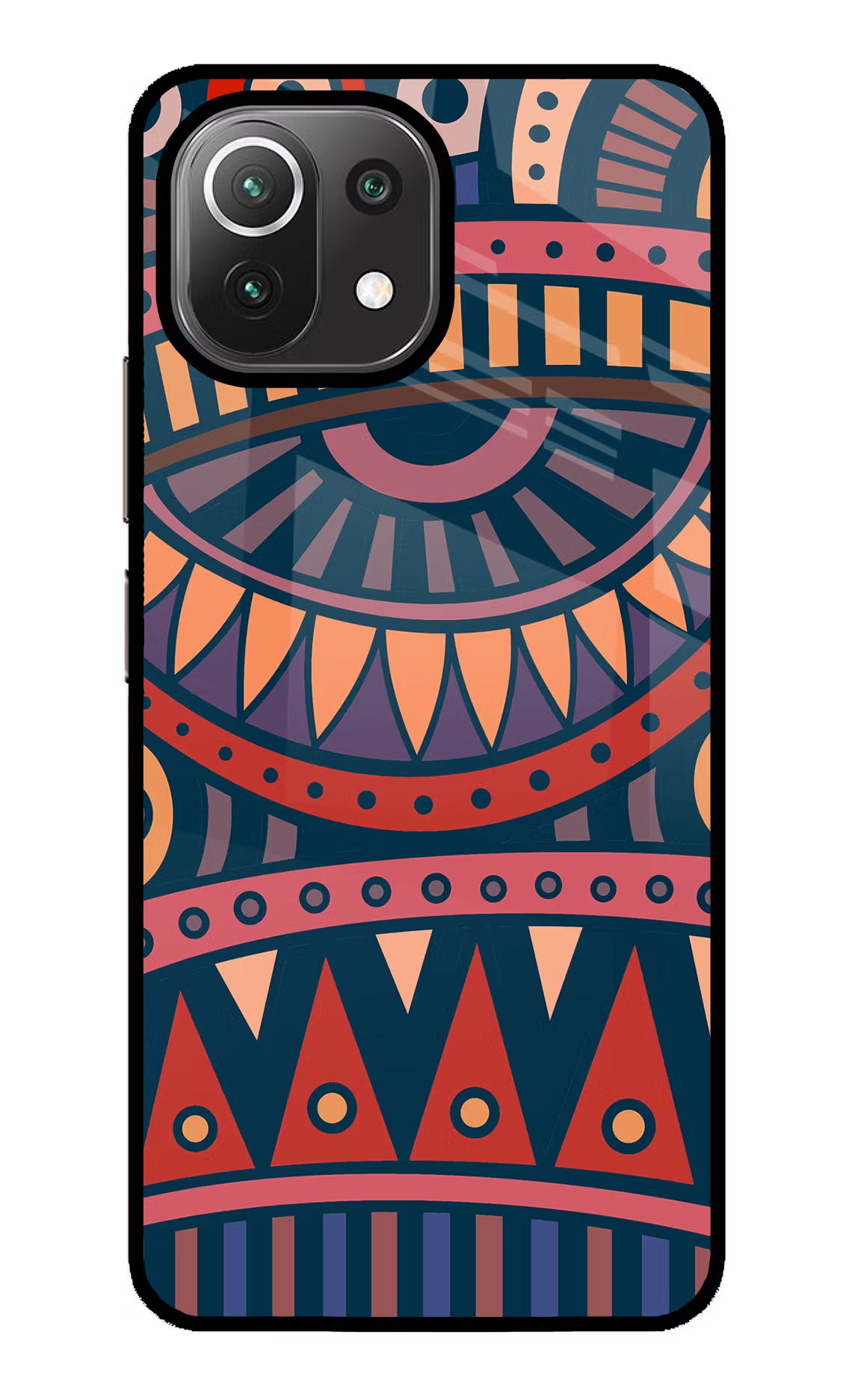 African Culture Design Mi 11 Lite NE 5G Glass Case Back Cover by Casekaro