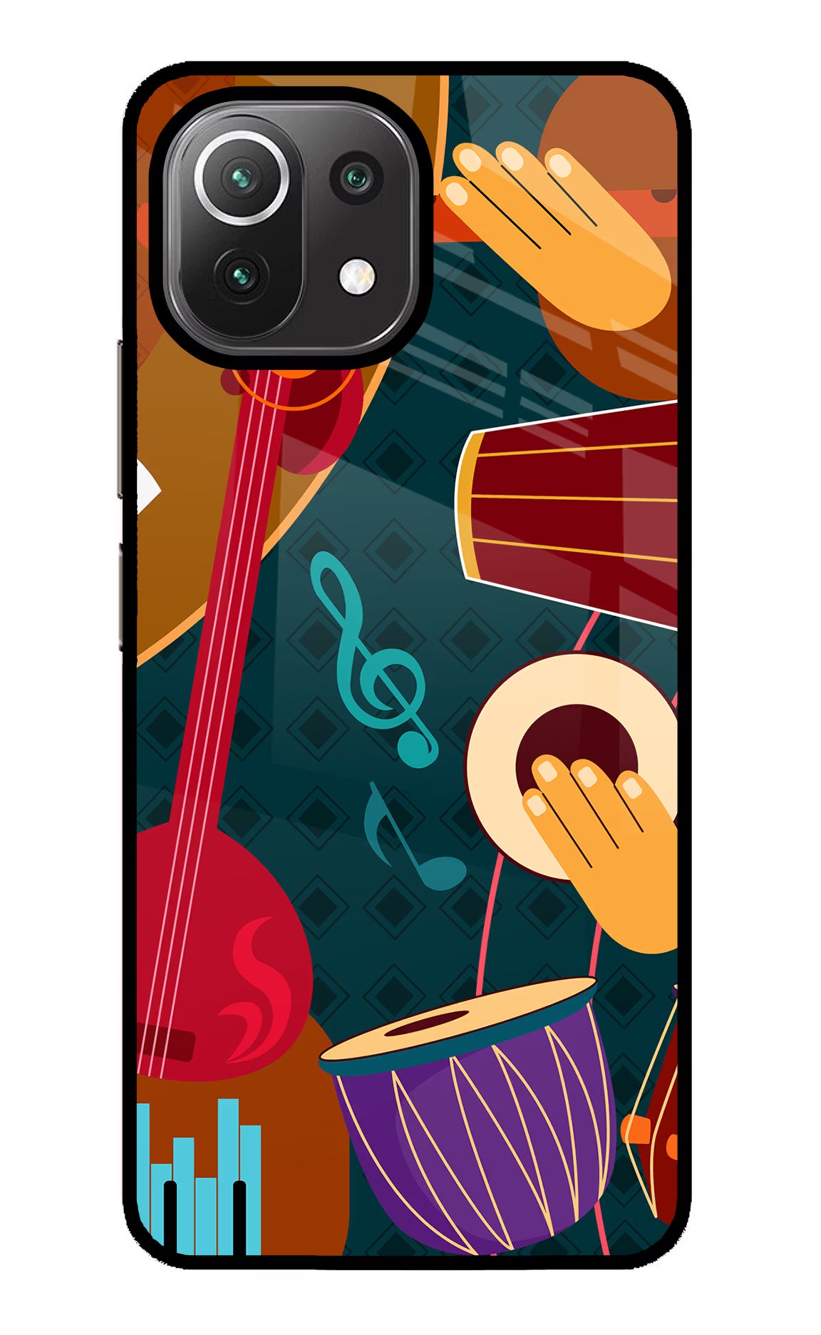 Music Instrument Mi 11 Lite NE 5G Glass Case