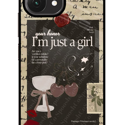 I am just a girl Mi 11 Lite NE 5G Glass Case