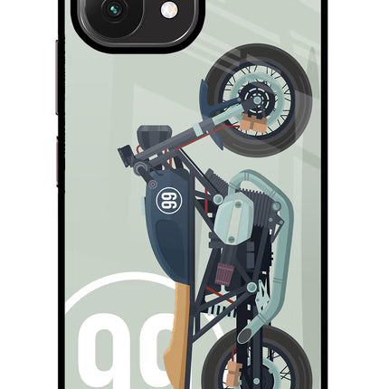 Classic Cafe Racer 99 Mi 11 Lite NE 5G Glass Case Back Cover by Casekaro