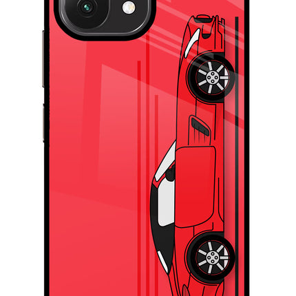Red Velocity Mi 11 Lite NE 5G Glass Case