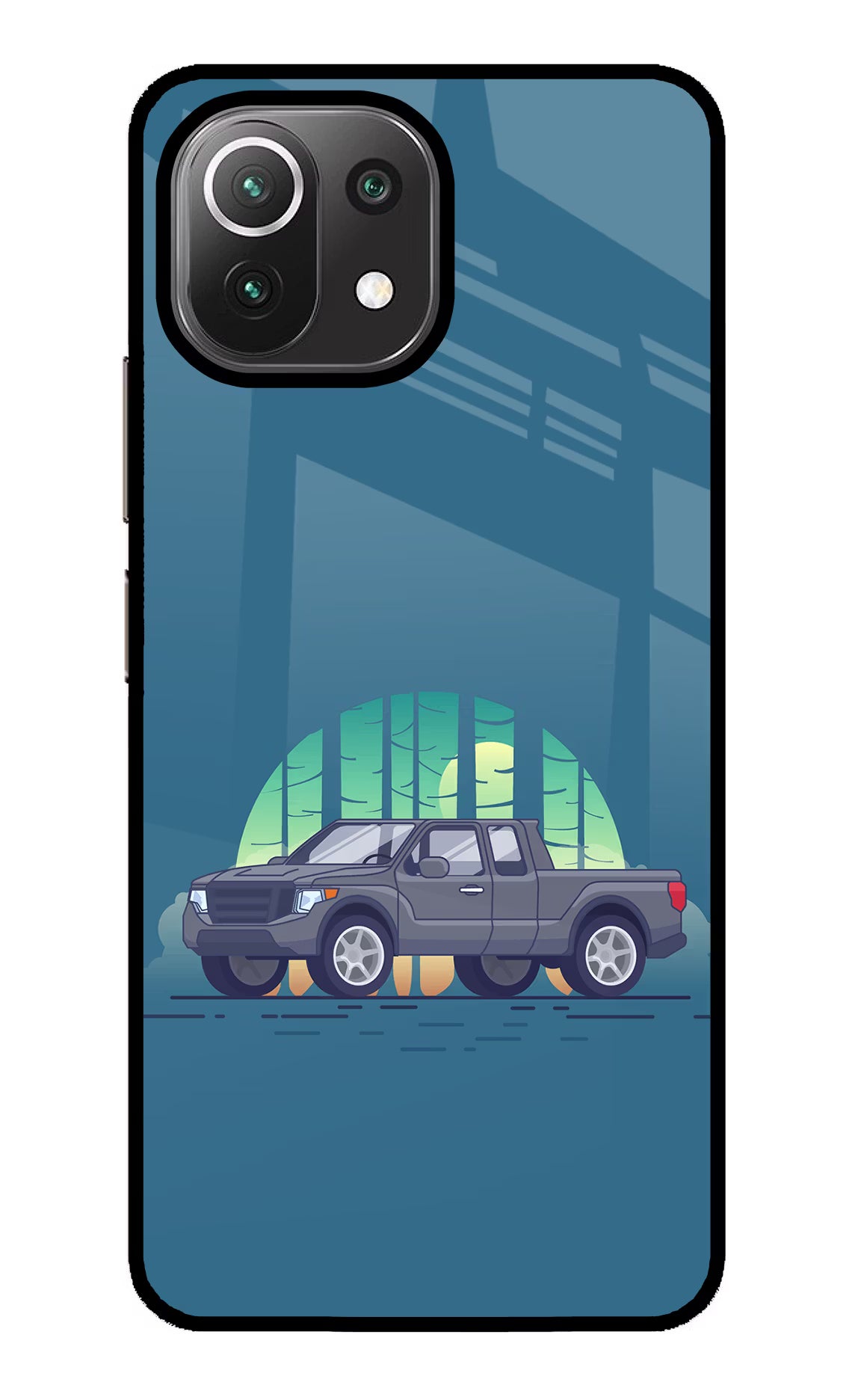 Retro Garage Vibe Mi 11 Lite NE 5G Glass Case