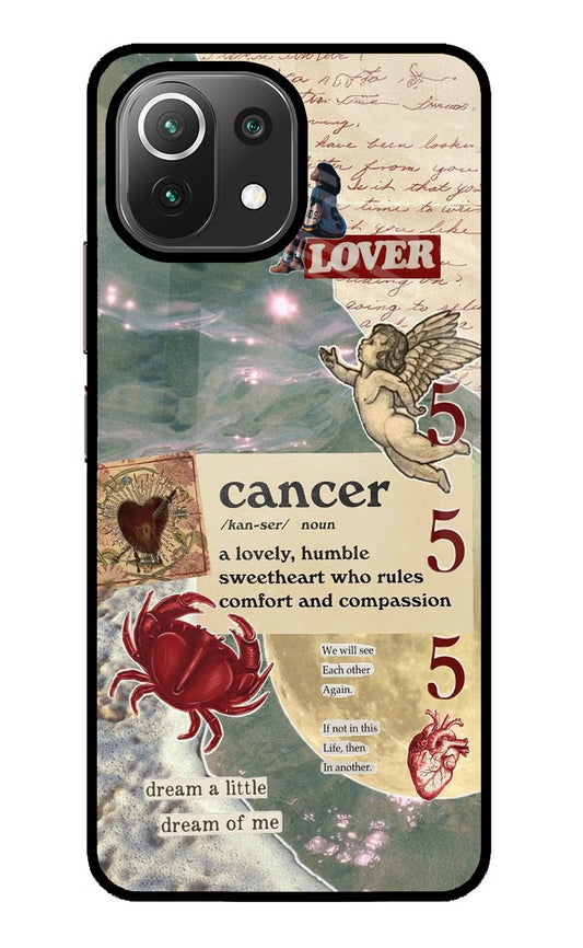 Cancer Zodiac Mi 11 Lite NE 5G Glass Case