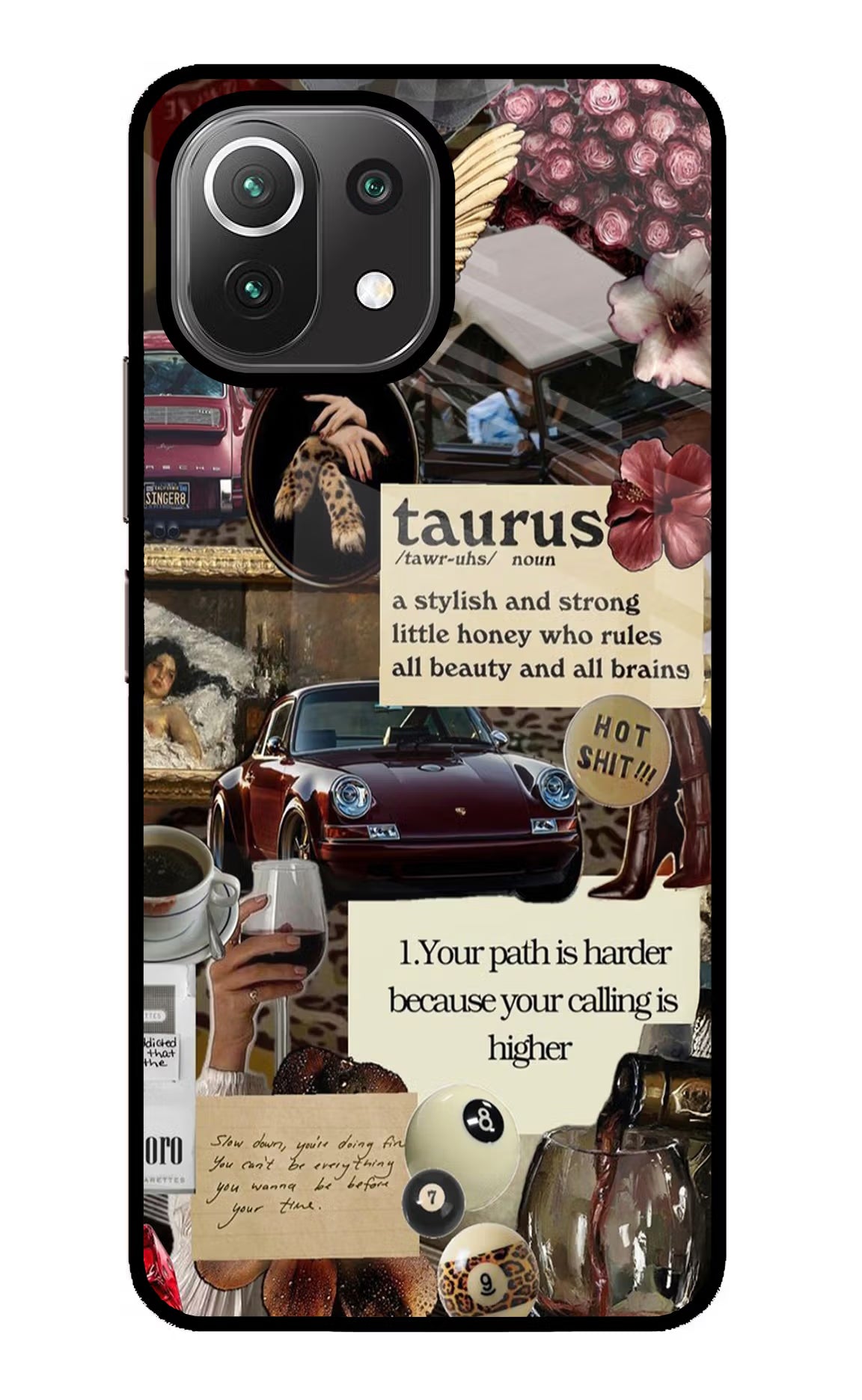 Taurus Zodiac Mi 11 Lite NE 5G Glass Case Back Cover by Casekaro