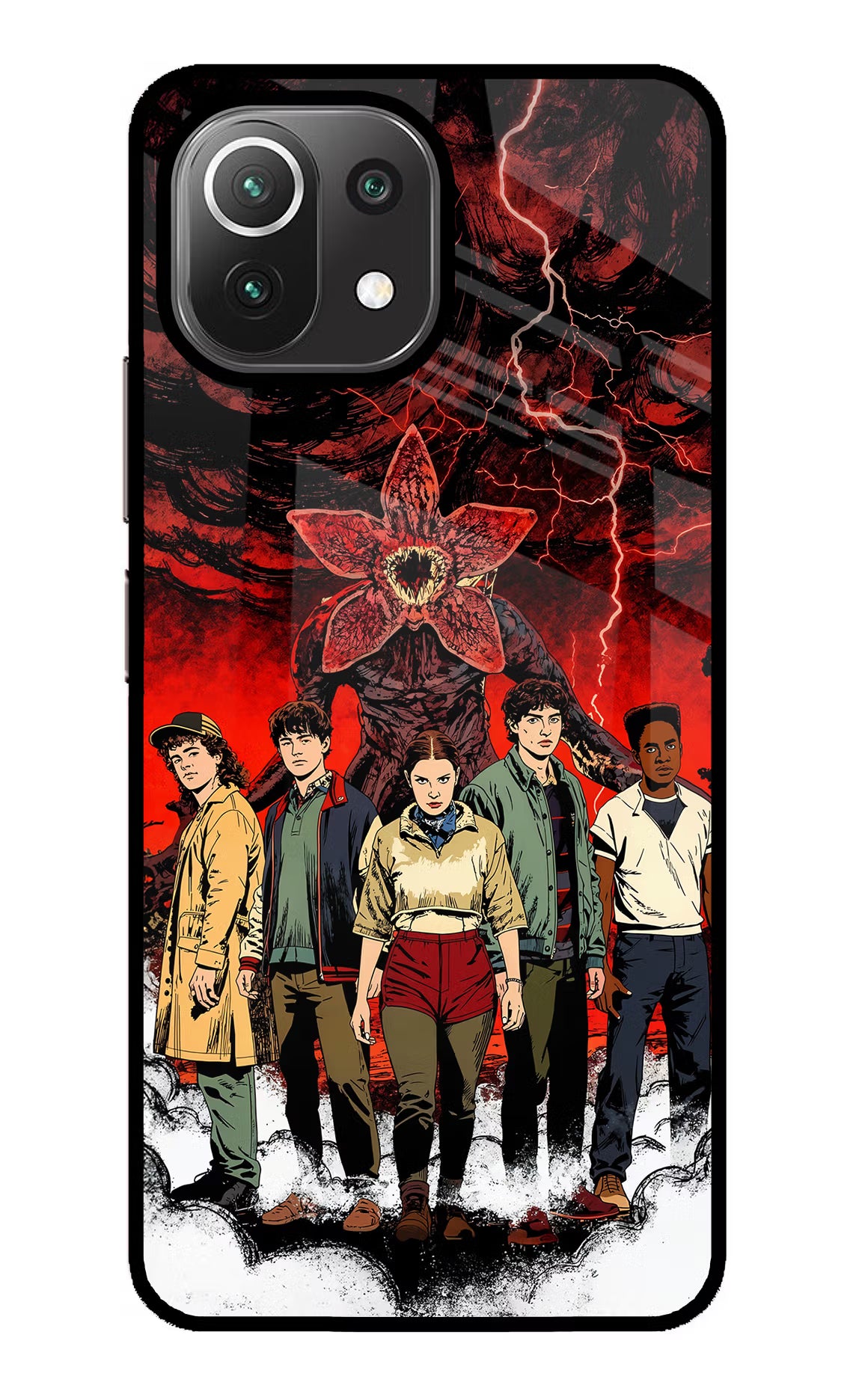 Ordinary Things Characters Mi 11 Lite NE 5G Glass Case Back Cover by Casekaro