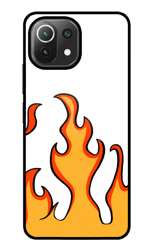 Fired Up – White Mi 11 Lite NE 5G Glass Case