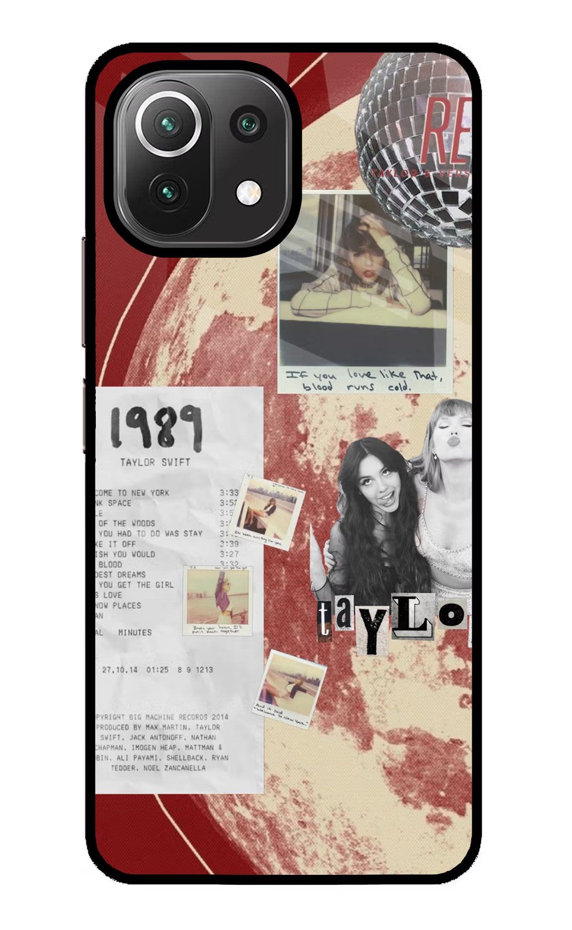 Taylor Swift Mi 11 Lite NE 5G Glass Case